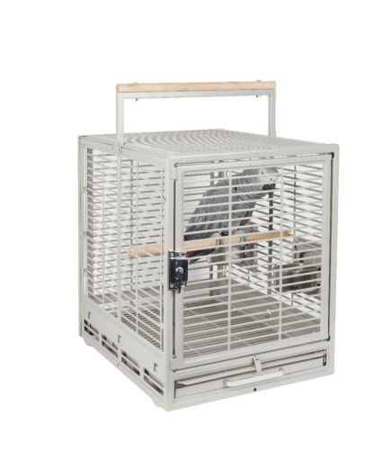 Rainforest Safari Bird Travel Cage, African Grey, Amazon - Stone